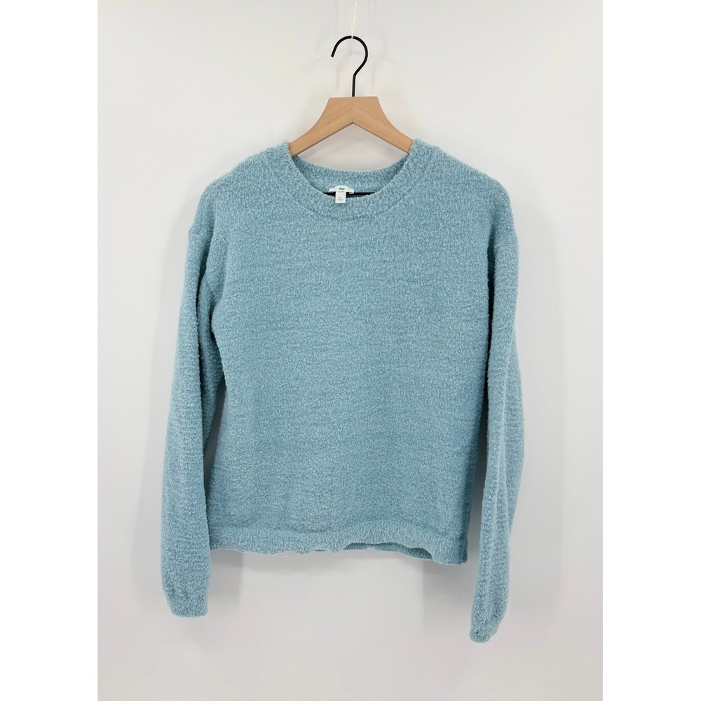 Dip Fuzzy Blue Everyday Sweater XL Relaxed Fit Soft Girl Winter Layering